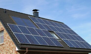 solar panel array, roof, home